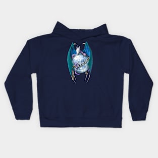 Dragon and watch (1st version) Kids Hoodie